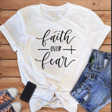 Faith Over Fear Christian T-Shirt