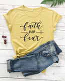 Faith Over Fear Christian T-Shirt