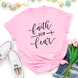 Faith Over Fear Christian T-Shirt