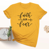 Faith Over Fear Christian T-Shirt