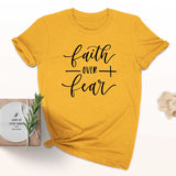 Faith Over Fear Christian T-Shirt